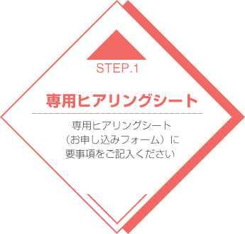 STEP1専用ヒアリングシート
